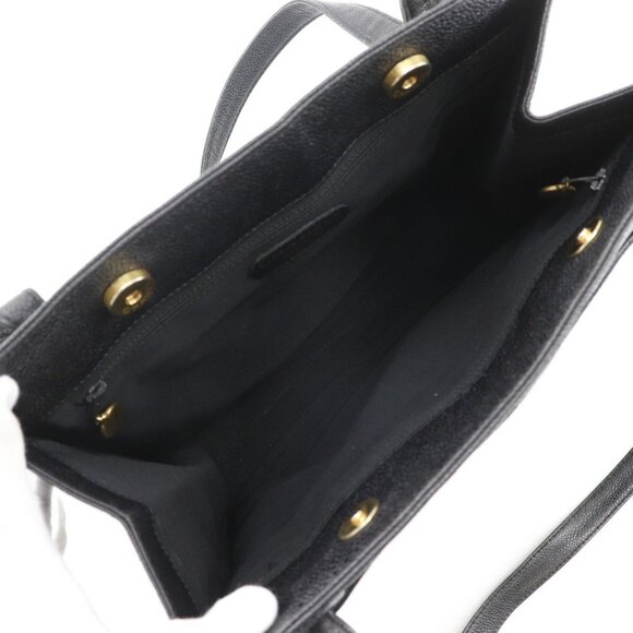 CHANEL Black Caviar Leather Tote Bag - Picture 6 of 16